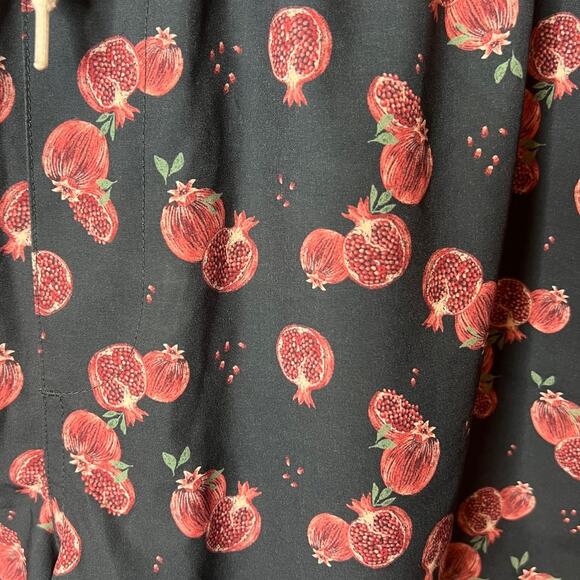 Wallin & Bros Pomegranate Print Swim Trunks Mens Drawstring Casual Shorts - Picture 4 of 12